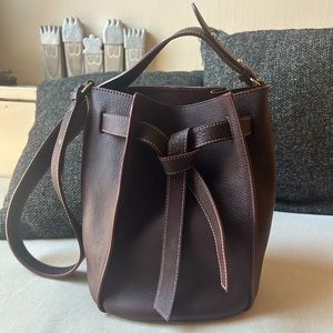 Massimo Dutti Genuine Leather Bucket shoulder Bag